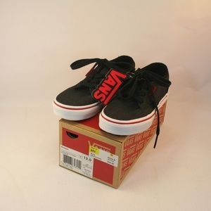 VANS Winston Canvas Skate Shoes Black Chili Pepper